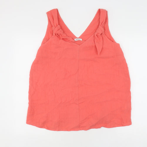 Damart Women's Pink Sleeveless Tank Top, V-Neck, M