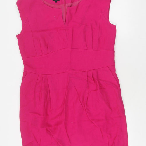 Hobbs Women's Pink Sheath Dress, Size 18, Elegant Partywear