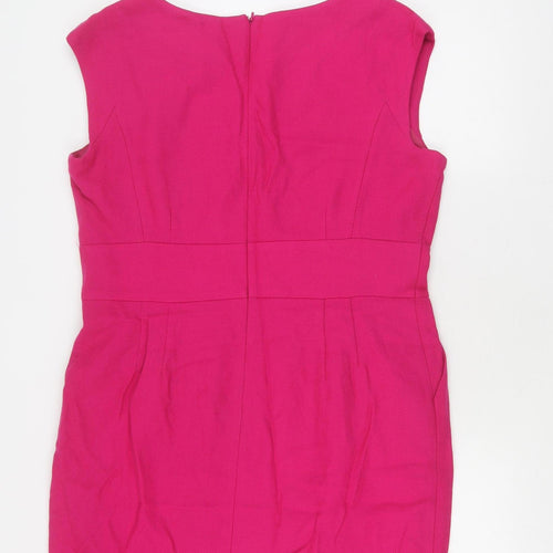 Hobbs Women's Pink Sheath Dress, Size 18, Elegant Partywear