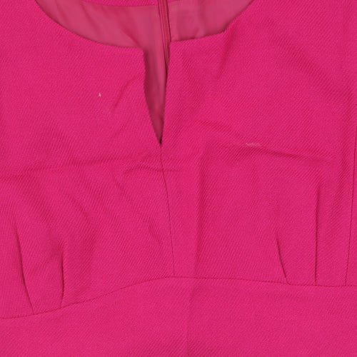 Hobbs Women's Pink Sheath Dress, Size 18, Elegant Partywear