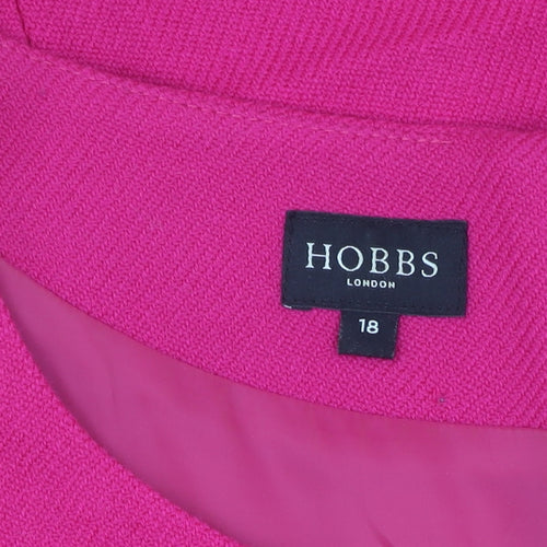 Hobbs Women's Pink Sheath Dress, Size 18, Elegant Partywear