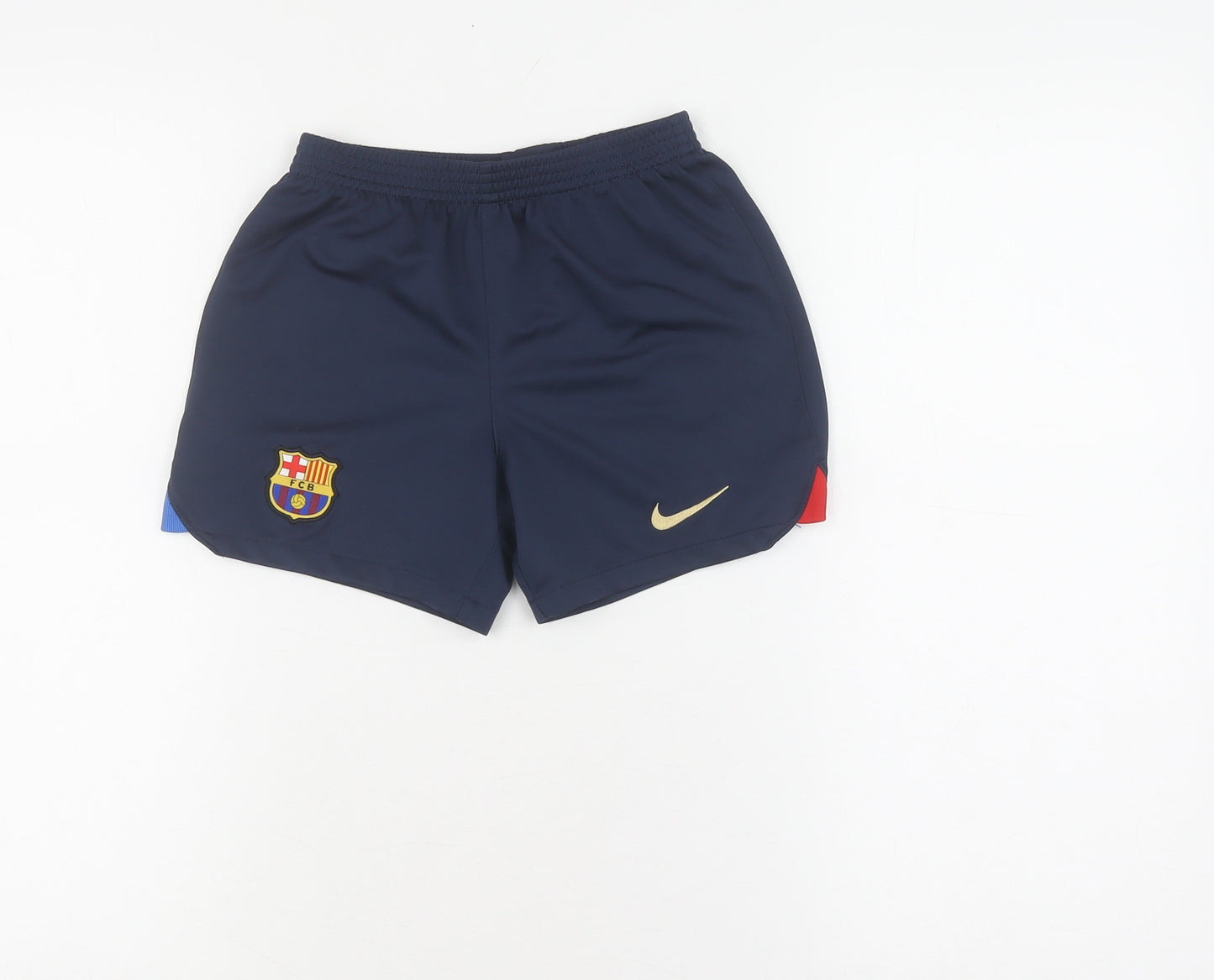 Nike Boys Blue Athletic Football Shorts, Size 12 Years