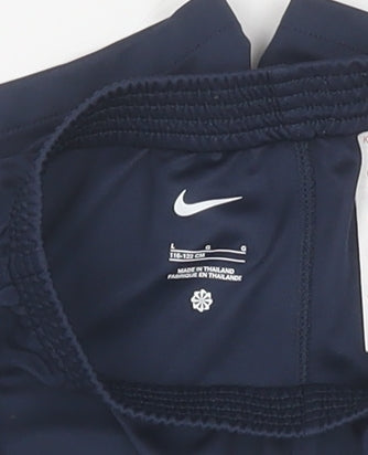 Nike Boys Blue Athletic Football Shorts, Size 12 Years