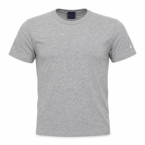 Champion Men's Grey Short Sleeve T-Shirt, Size S, Crew Neck