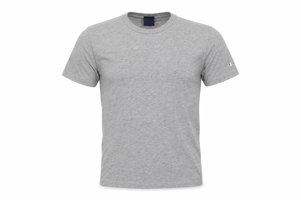 Champion Men's Grey Short Sleeve T-Shirt, Size S, Crew Neck