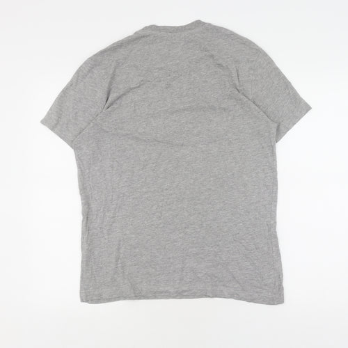 Champion Men's Grey Short Sleeve T-Shirt, Size S, Crew Neck