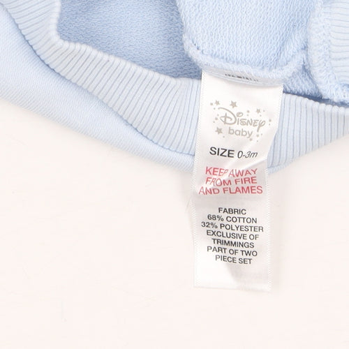 Disney Baby Girls Blue Pullover Jumper 0-3 Months