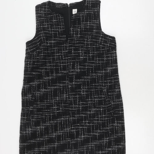Gap Women's Black Check Shift Dress Medium