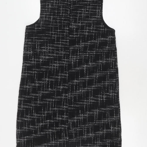 Gap Women's Black Check Shift Dress Medium