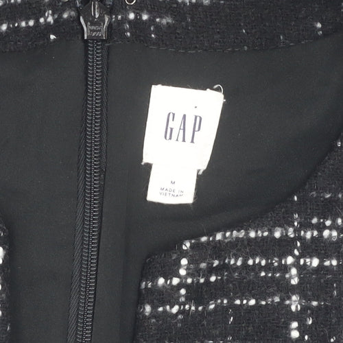 Gap Women's Black Check Shift Dress Medium