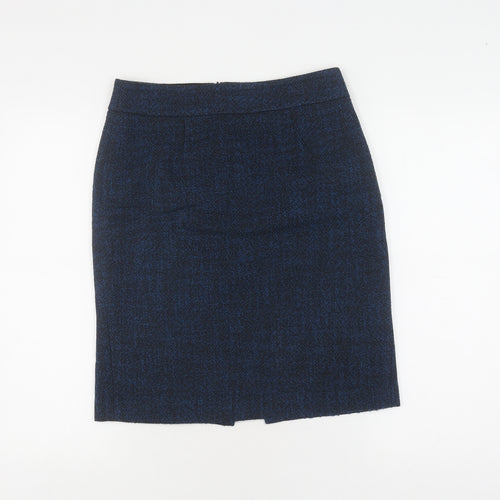 Banana Republic Women's Blue Pencil Skirt, Size 6, Zip Closure