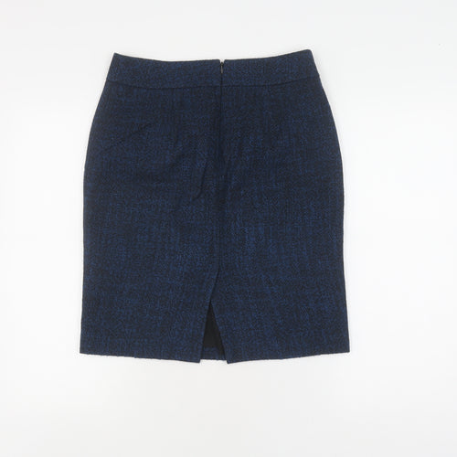 Banana Republic Women's Blue Pencil Skirt, Size 6, Zip Closure