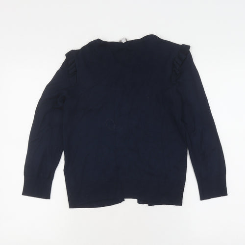 Red Herring Women's Blue Cardigan, Size 8, Crew Neck