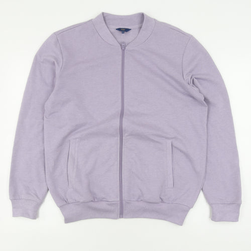 Cotton Traders Women's Purple Jacket M Casual Zip