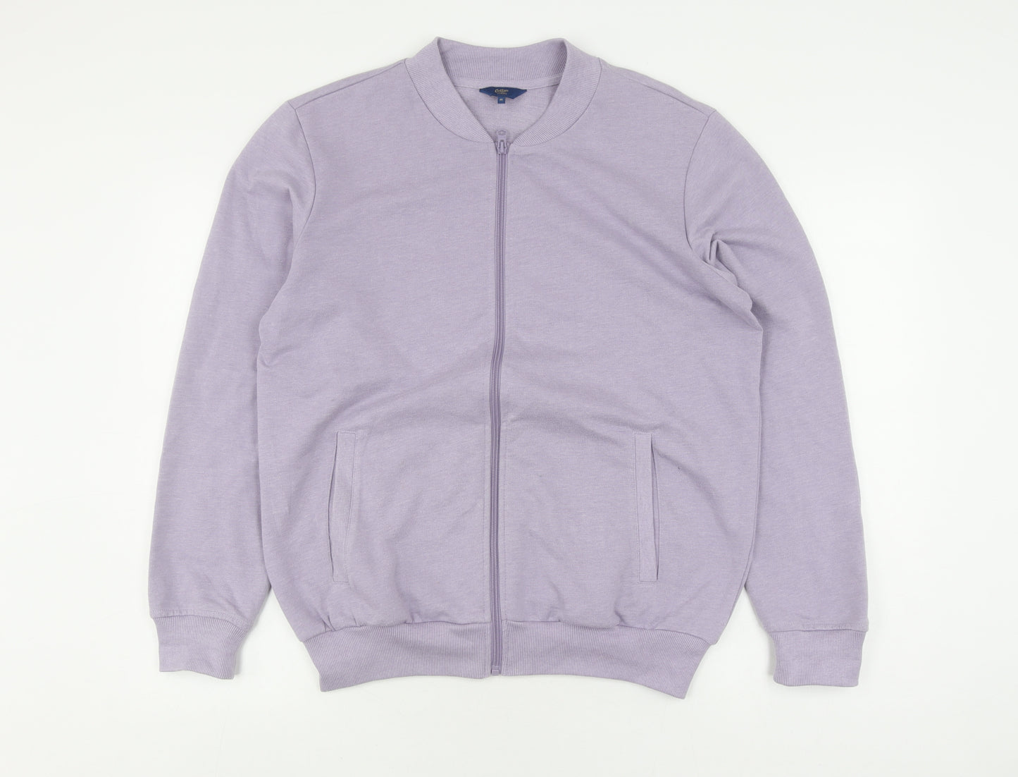 Cotton Traders Women's Purple Jacket M Casual Zip