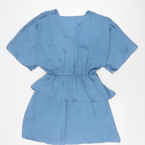 Boohoo Women's Blue Polyester Dress, Size 14