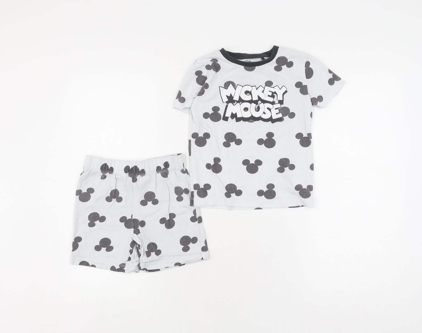 Disney Boys White Mickey Mouse Pyjama Set 3-4 Years
