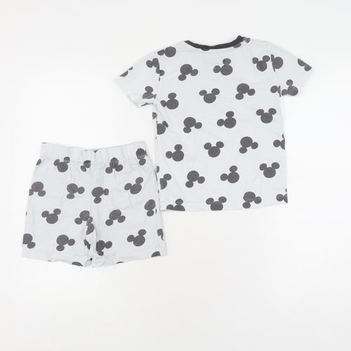 Disney Boys White Mickey Mouse Pyjama Set 3-4 Years