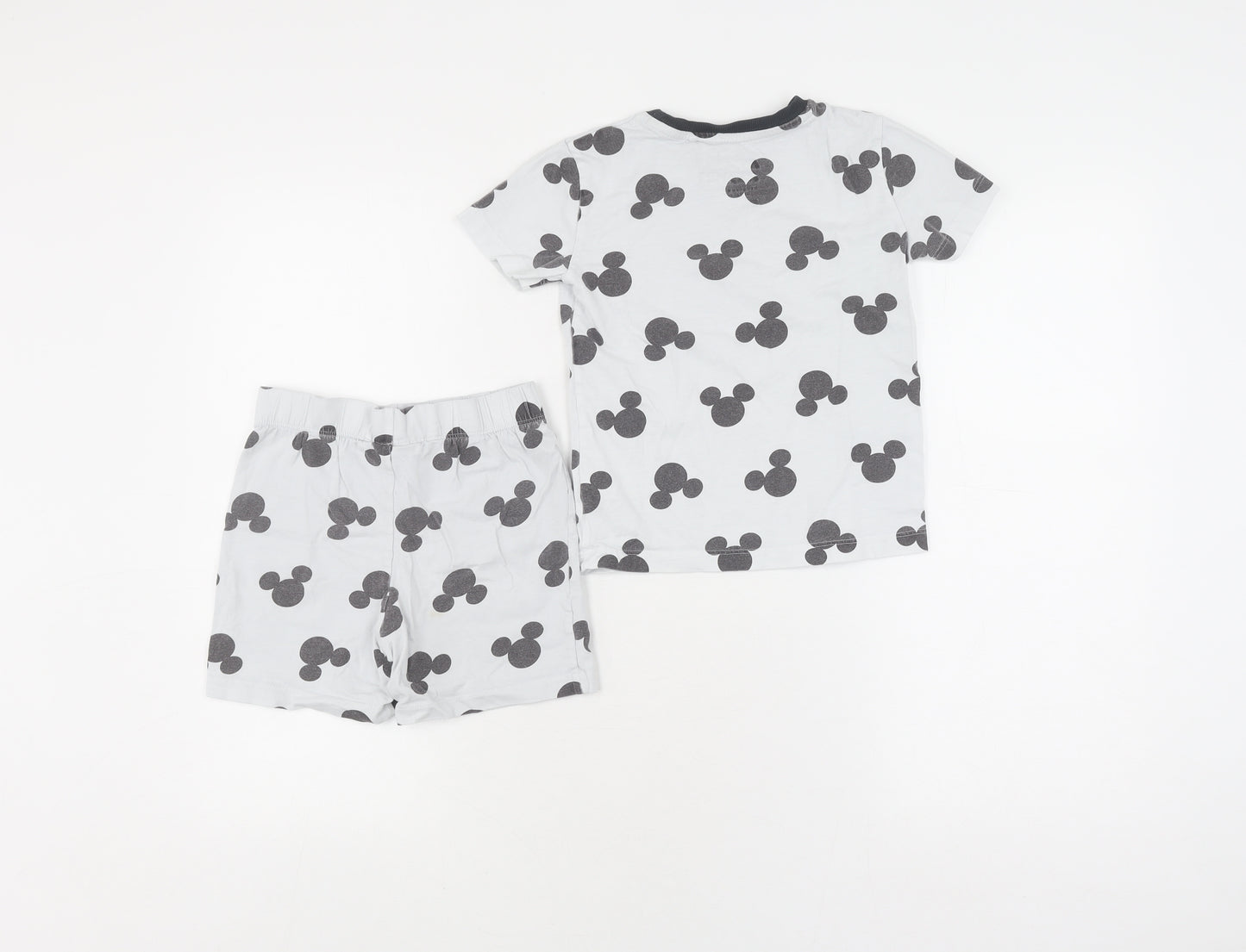 Disney Boys White Mickey Mouse Pyjama Set 3-4 Years