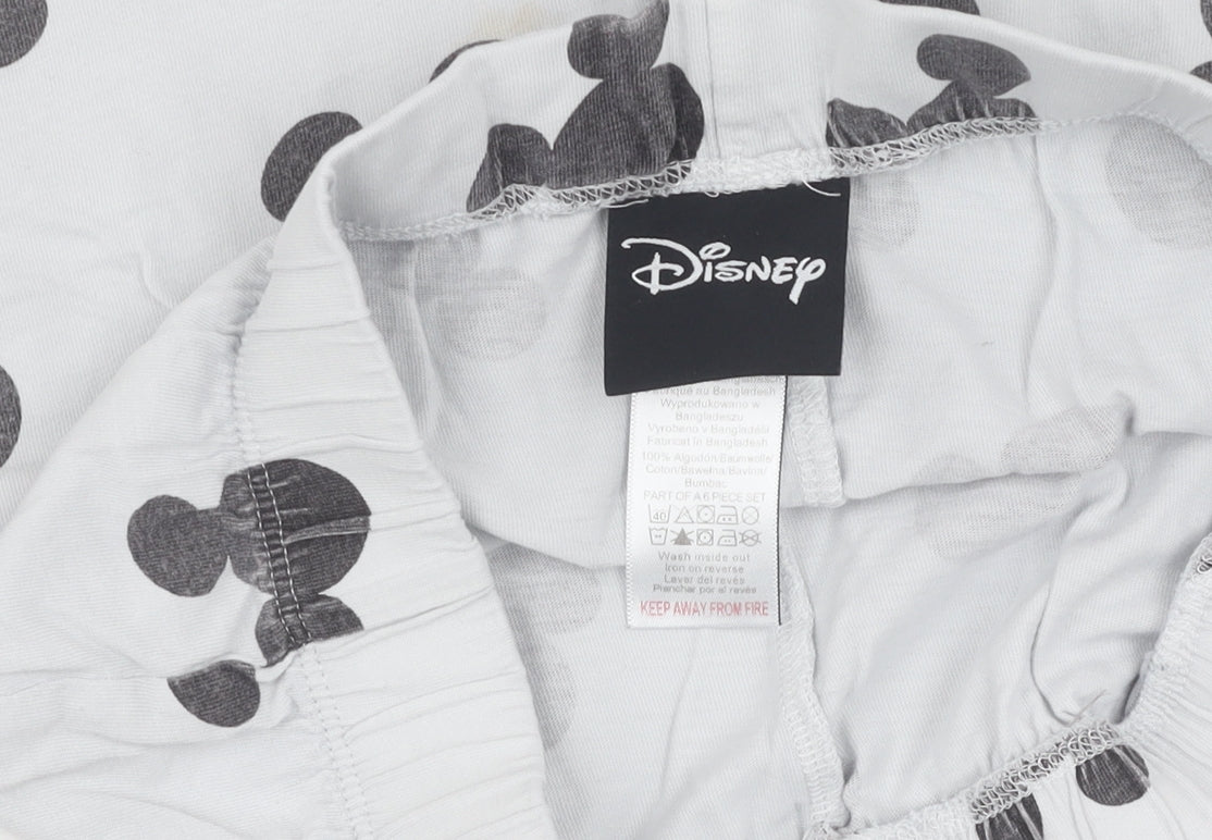 Disney Boys White Mickey Mouse Pyjama Set 3-4 Years