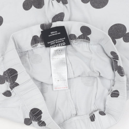 Disney Boys White Mickey Mouse Pyjama Set 3-4 Years