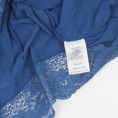 Jigsaw Women's Blue Camisole Top - S, Lace Accents