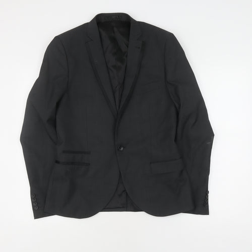 Topman Men's Black Suit Jacket 38 Formal Wear