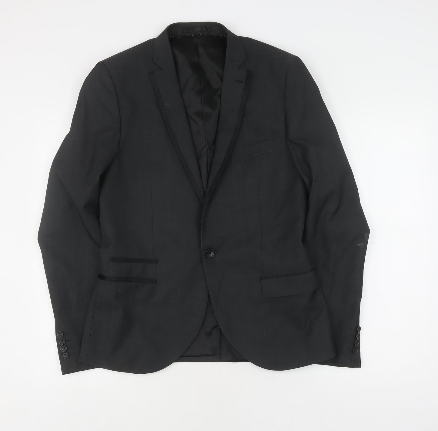 Topman Men's Black Suit Jacket 38 Formal Wear