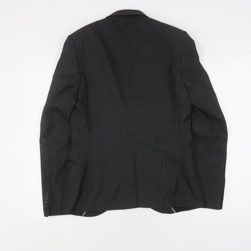 Topman Men's Black Suit Jacket 38 Formal Wear