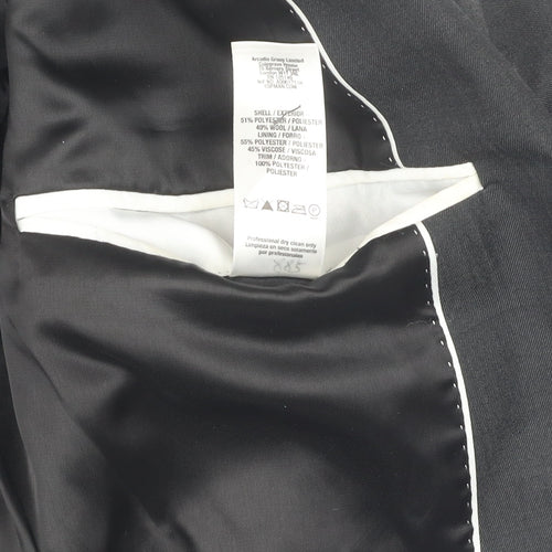 Topman Men's Black Suit Jacket 38 Formal Wear