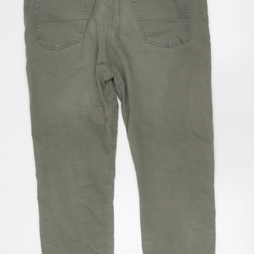 Marks and Spencer Green Straight Trousers 40 Unisex