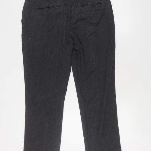 Savile Row Men's Black Dress Pants 36 Regular