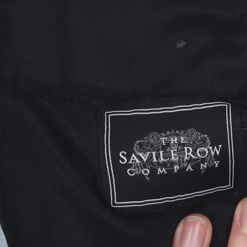 Savile Row Men's Black Dress Pants 36 Regular