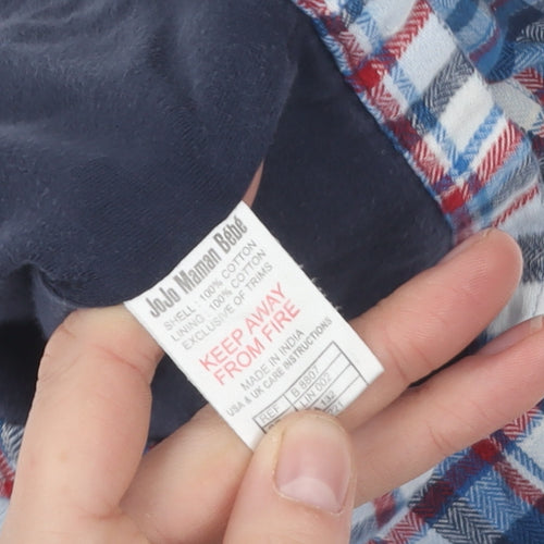 JoJo Maman Bébé Boys Plaid Shirt Jacket 6-12M Multicoloured