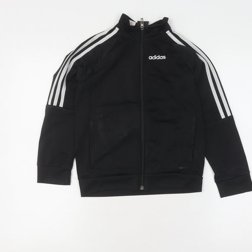 Adidas Boys Black Track Jacket 7-8 Years