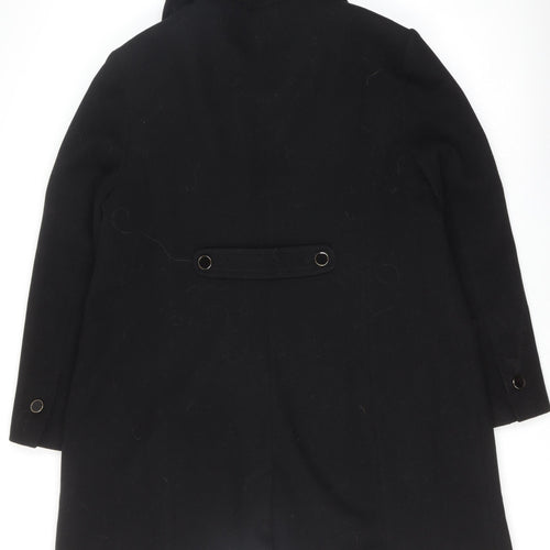 Dorothy Perkins Women's Black Wool Pea Coat Size 20 Tall