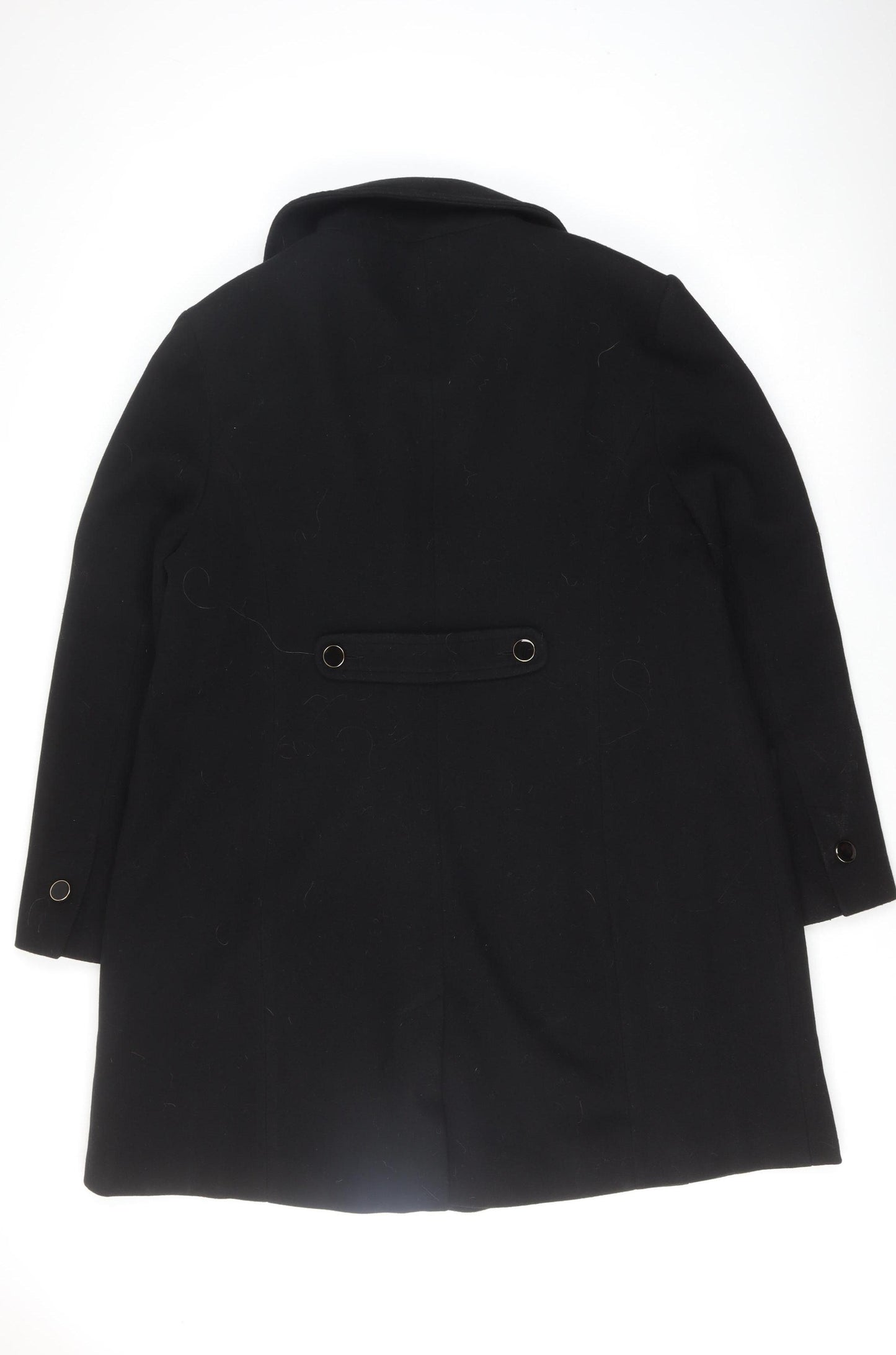 Dorothy Perkins Women's Black Wool Pea Coat Size 20 Tall