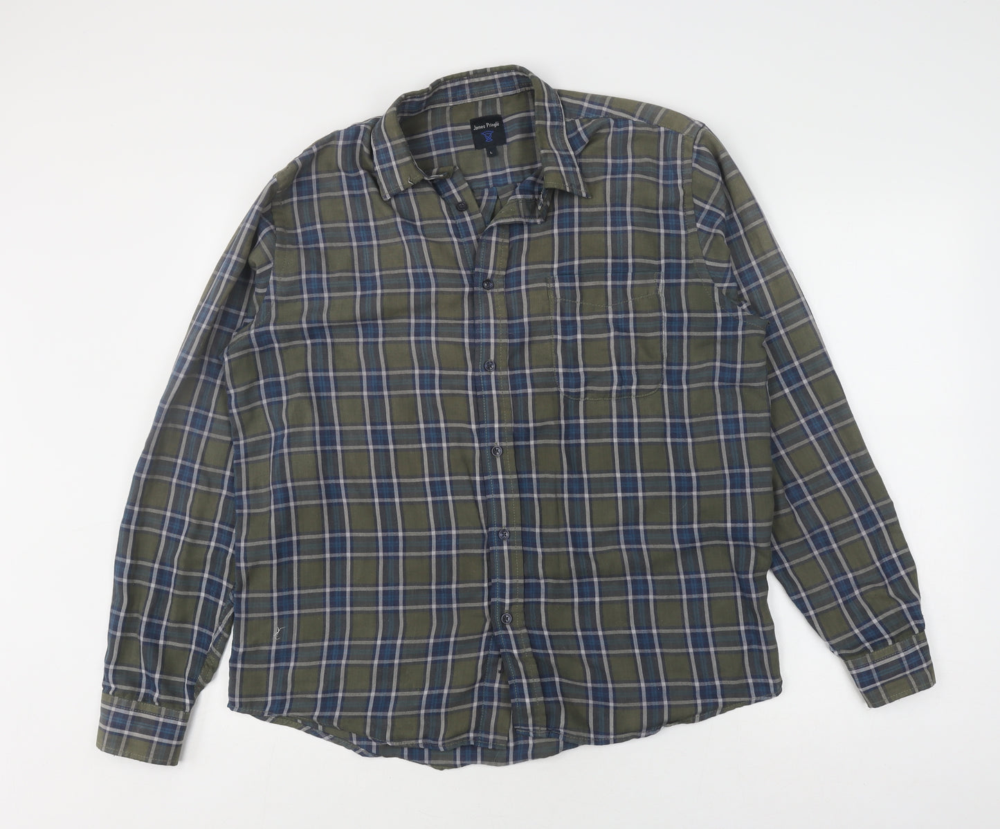 James Pringle Men's Plaid Shirt L Multicoloured