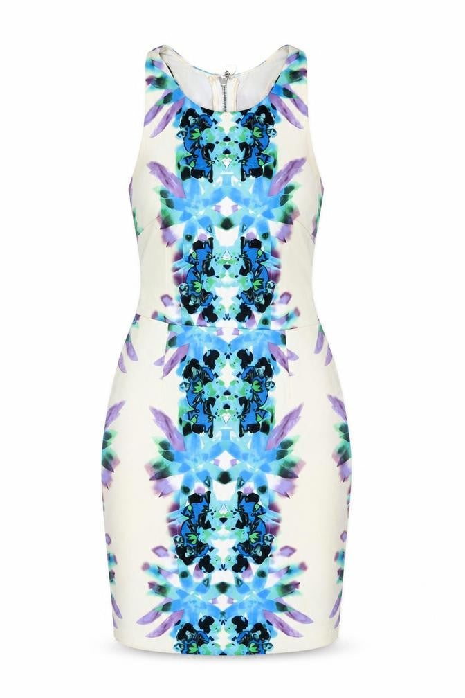 Lipsy Women’s Multicoloured Bodycon Dress Size 8