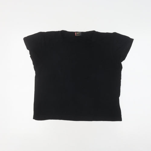Levi's Black Teen T-Shirt Size 10 Cap Sleeve Stretch