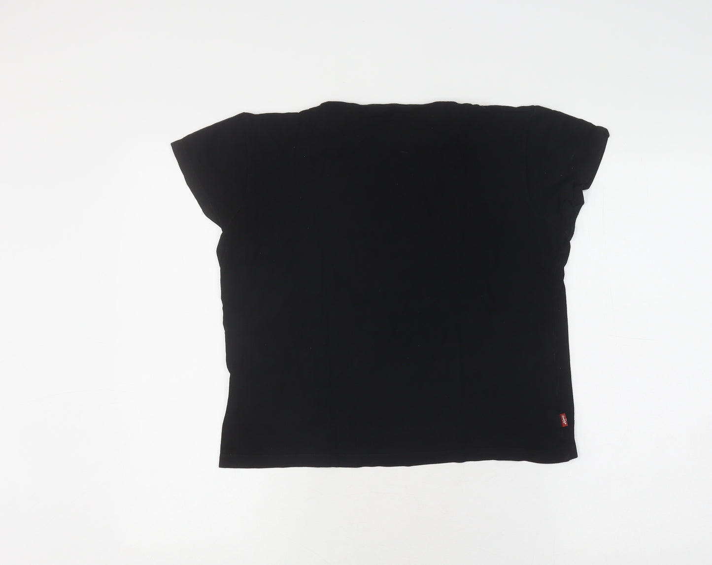 Levi's Black Teen T-Shirt Size 10 Cap Sleeve Stretch