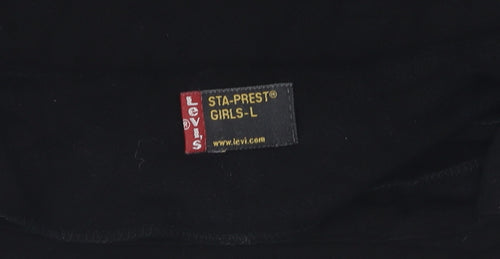 Levi's Black Teen T-Shirt Size 10 Cap Sleeve Stretch