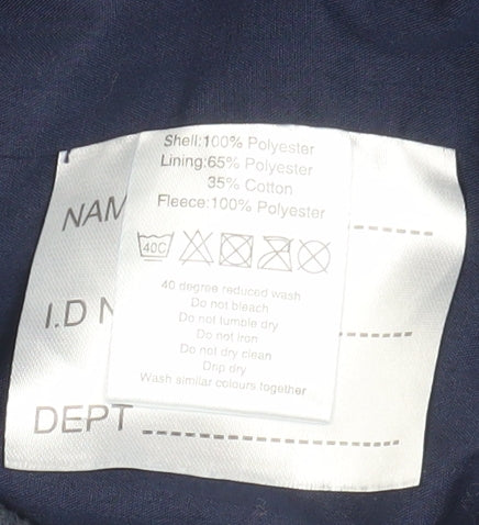 Stagecoach Men's Blue Medium Reflective Rain Jacket