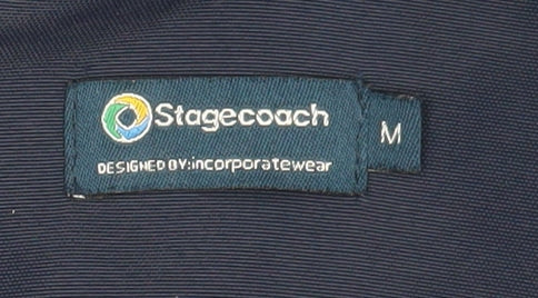 Stagecoach Men's Blue Medium Reflective Rain Jacket