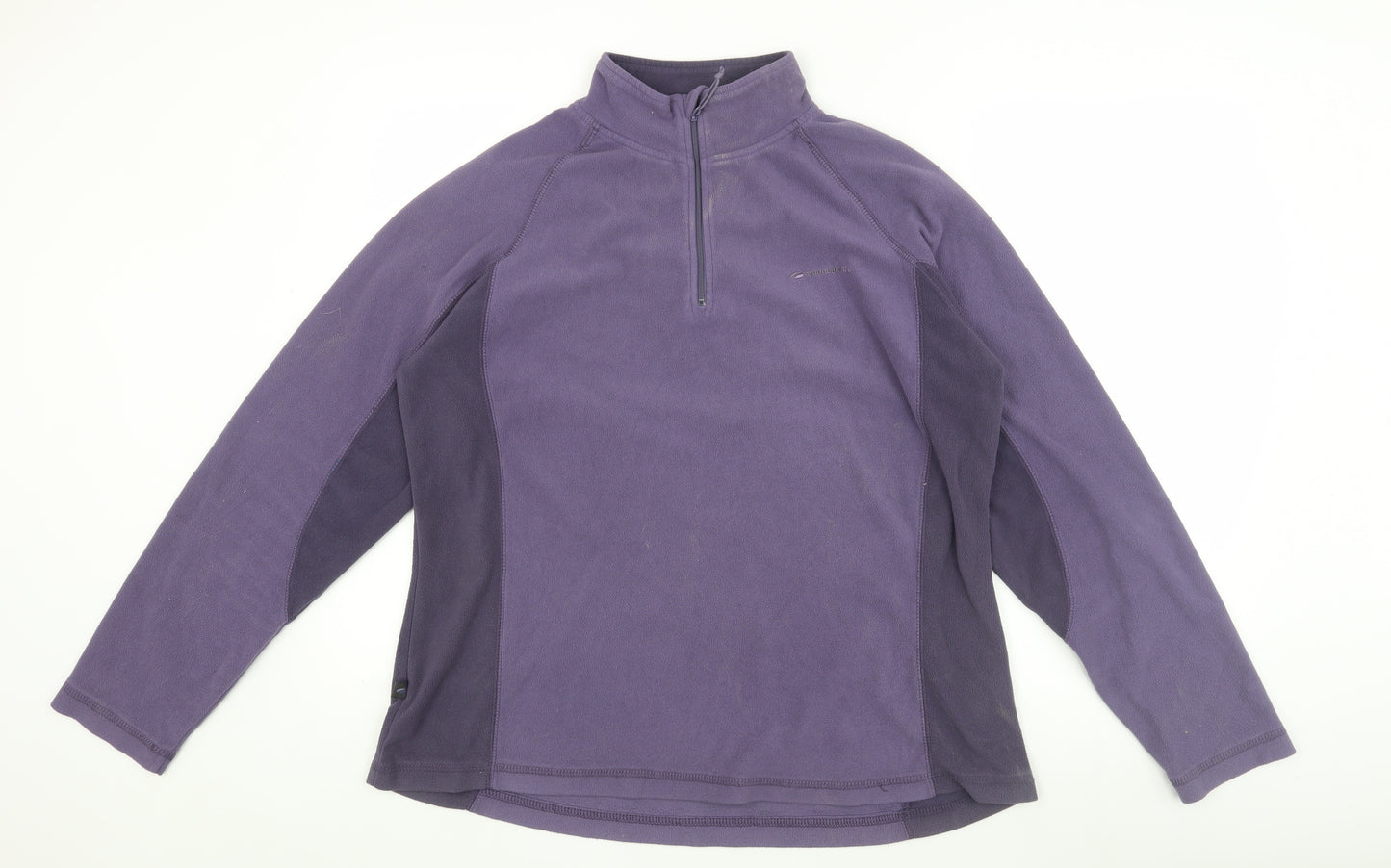 Mountainlife Women's Purple Henley Sweatshirt Size 18