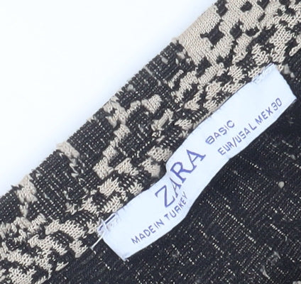 ZARA Women's Brown Animal Print Shift Dress Size 2