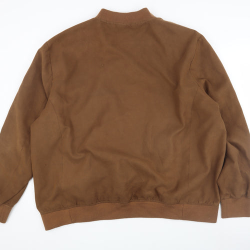 Burton Menswear Brown Bomber Jacket in 3XL for Men