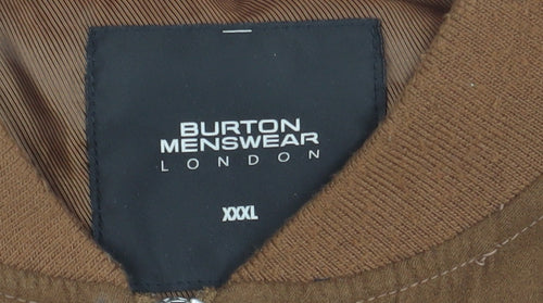 Burton Menswear Brown Bomber Jacket in 3XL for Men
