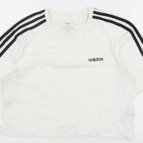 adidas Women's White XS Jersey T-Shirt
