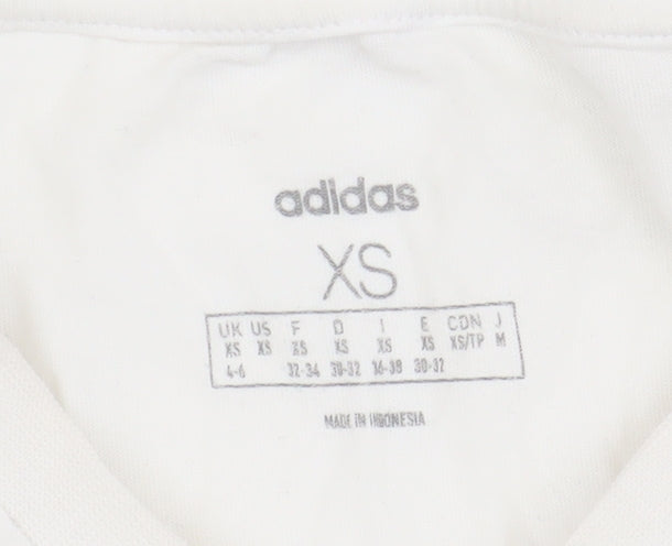 adidas Women's White XS Jersey T-Shirt